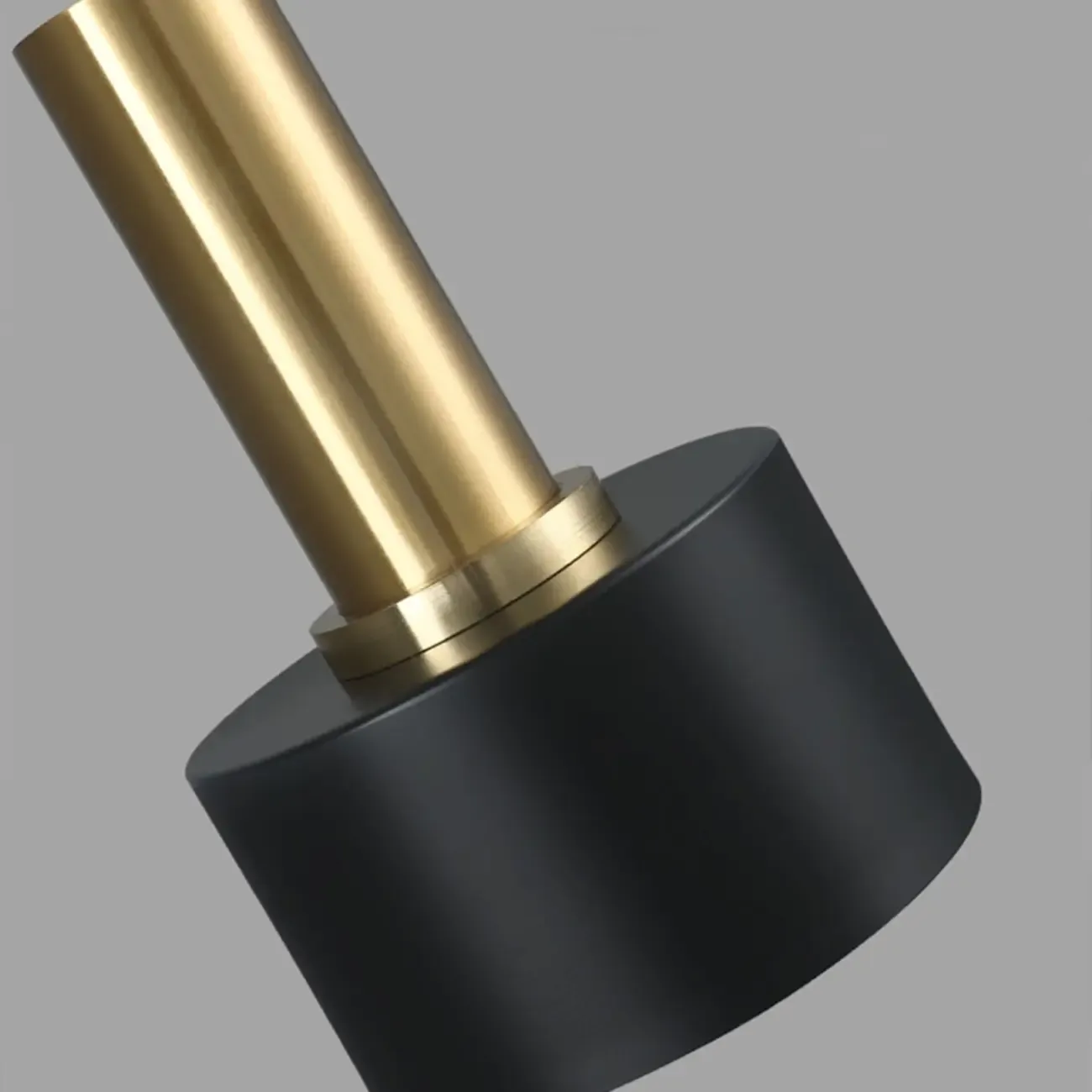 Golden Black Metal Pendant Light for Bedside with Long Line Image - 8