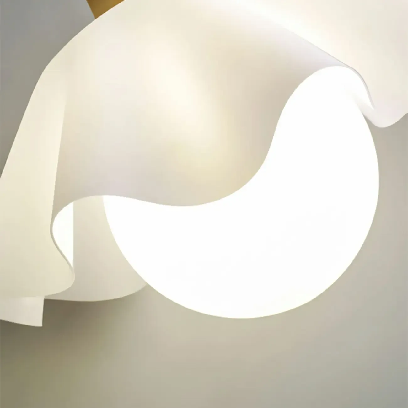 Modern White Acrylic Floral LED Pendant Light for Living Room Image - 8