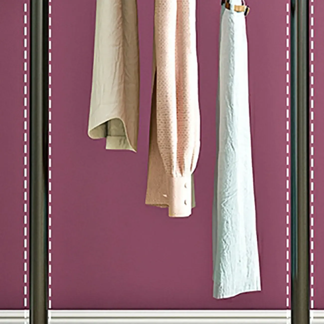 Elegant Metal Coat Rack with Hooks and Basket Image - 14