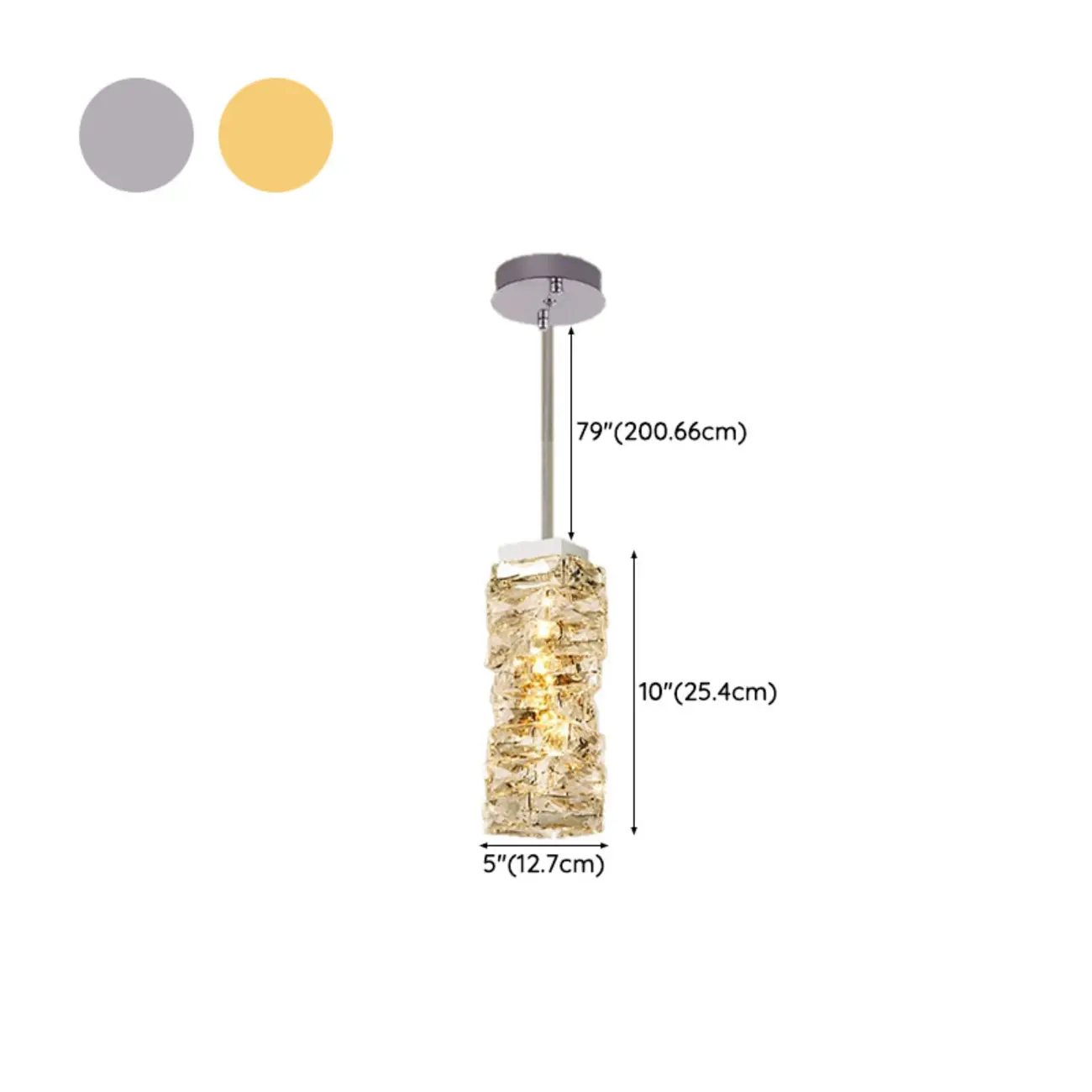 Designer Rectangle Crystal LED Pendant Light for Modern Home Décor Image - 13 | homeyfad