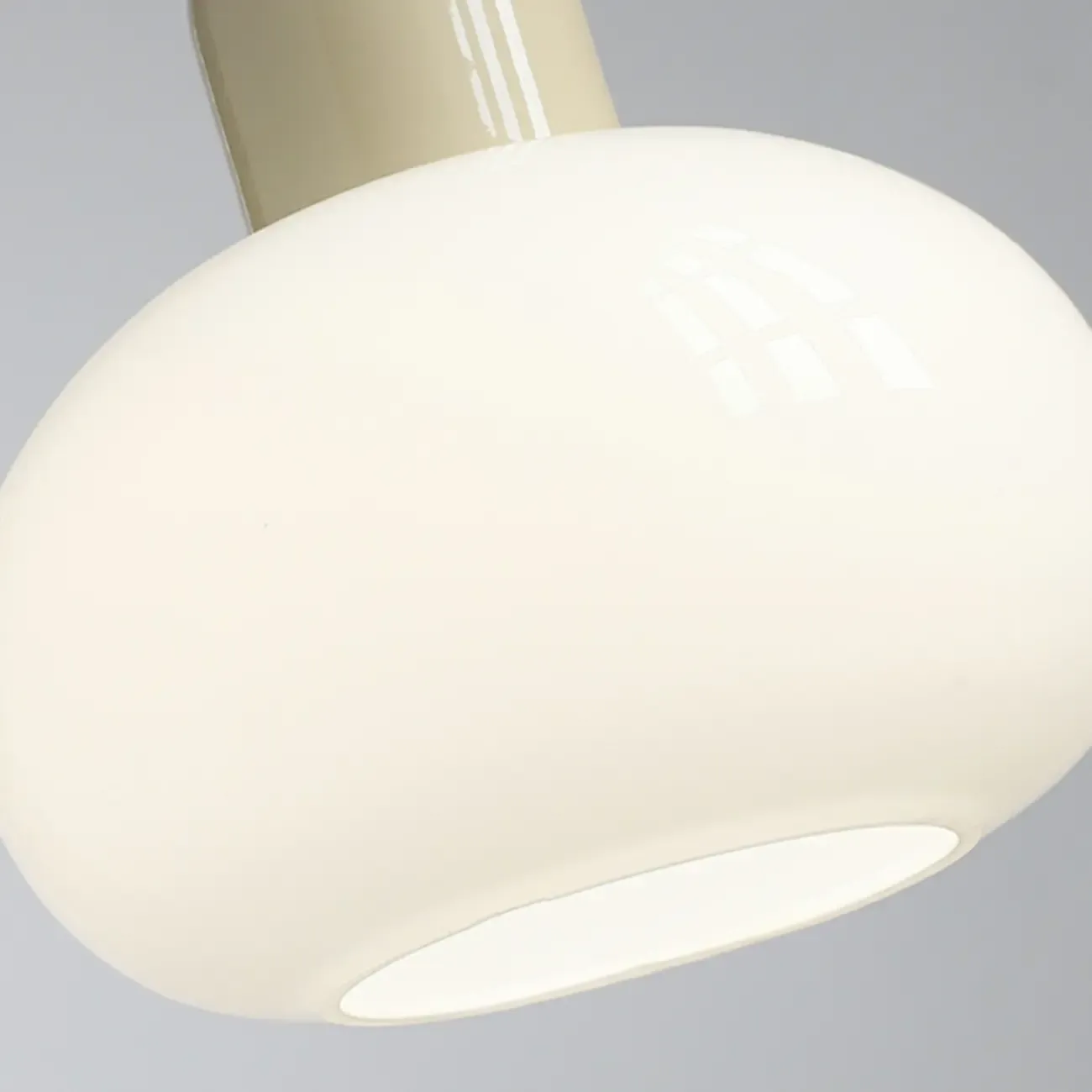 Cream LED Bedside Pendant Light with Adjustable Length Image - 10