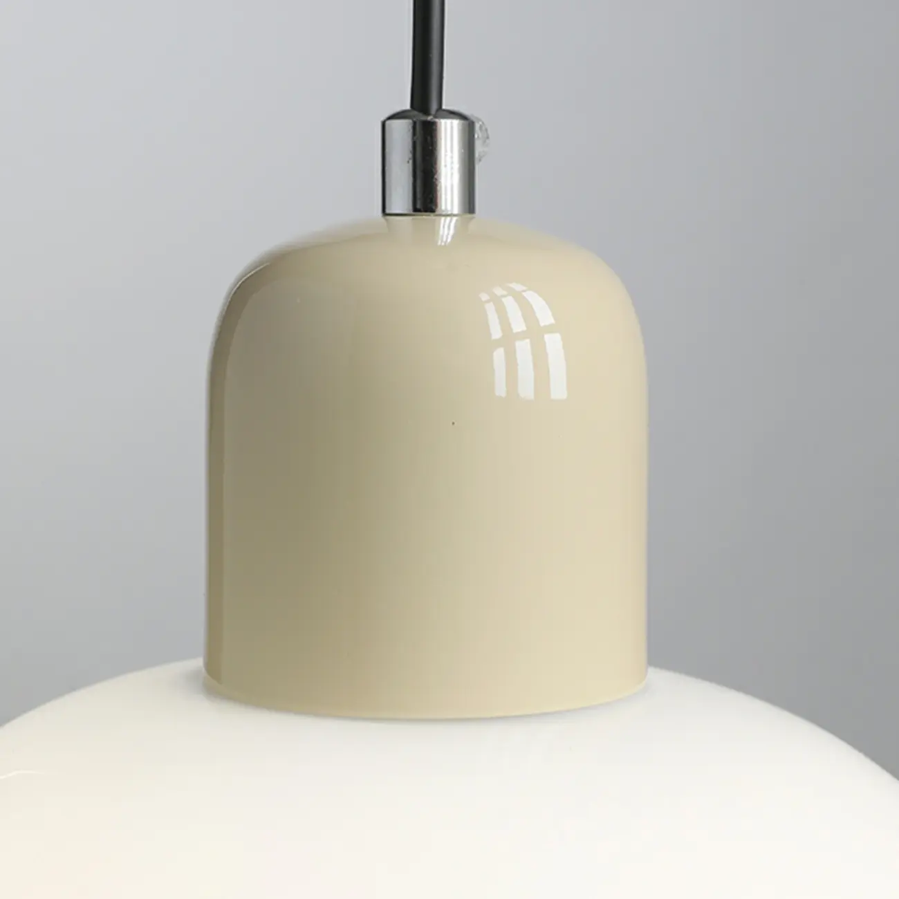 Cream LED Bedside Pendant Light with Adjustable Length Image - 11 | homeyfad