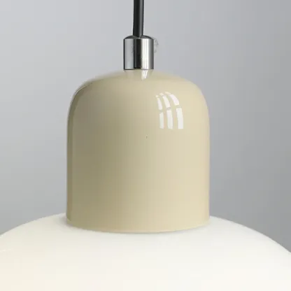Cream LED Bedside Pendant Light with Adjustable Length Image - 11