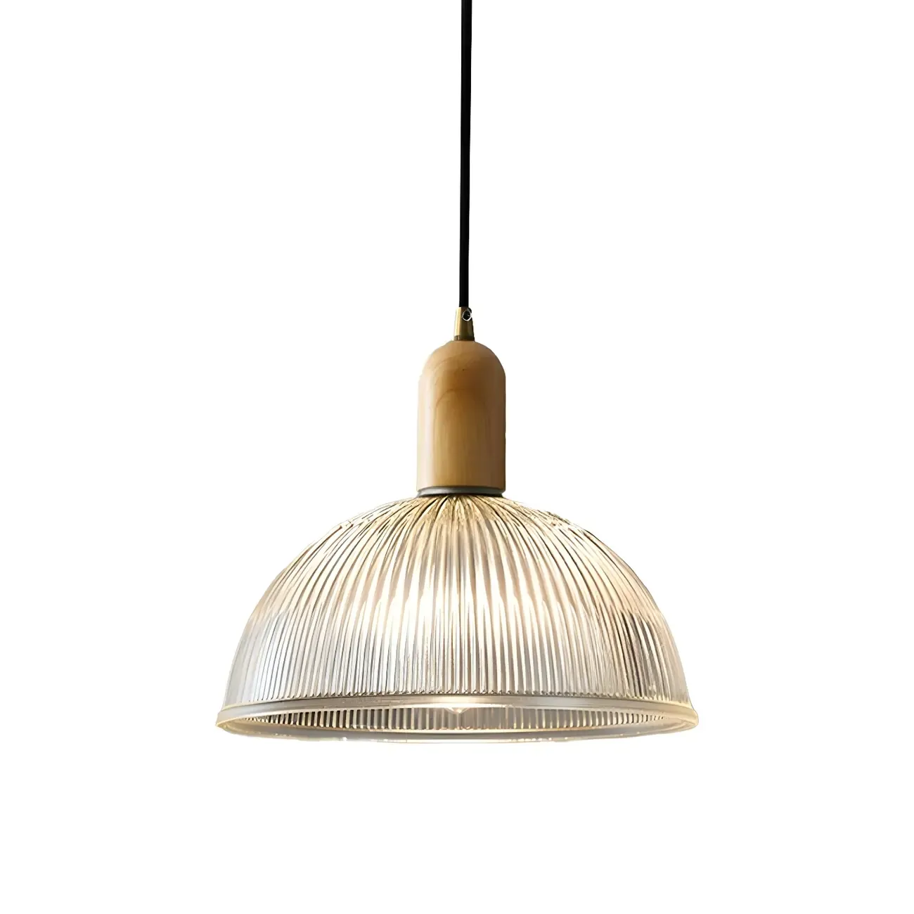 Modern Glass Hanging Dome Pendant With Adjustable Length  Image - 4