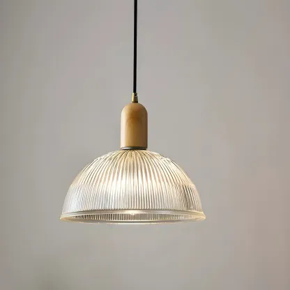 Modern Glass Hanging Dome Pendant With Adjustable Length  Image - 9