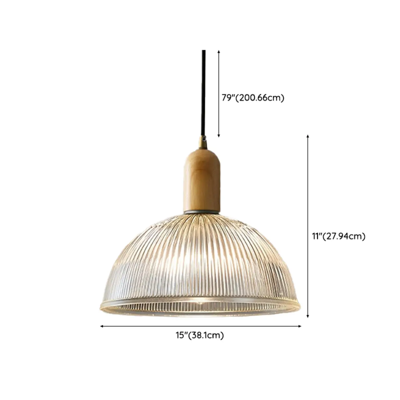 Modern Glass Hanging Dome Pendant With Adjustable Length  Image - 13 | homeyfad