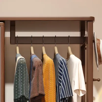 Modern Freestanding Hall Tree with Drawers and Cabinet Image - 10