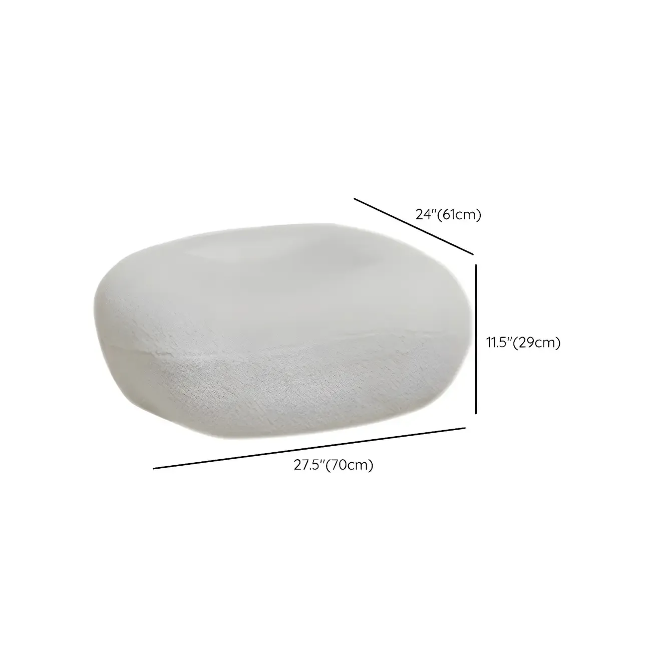 Cute Upholstered White Rocking Chair with Ottoman for Indoor Image - 12