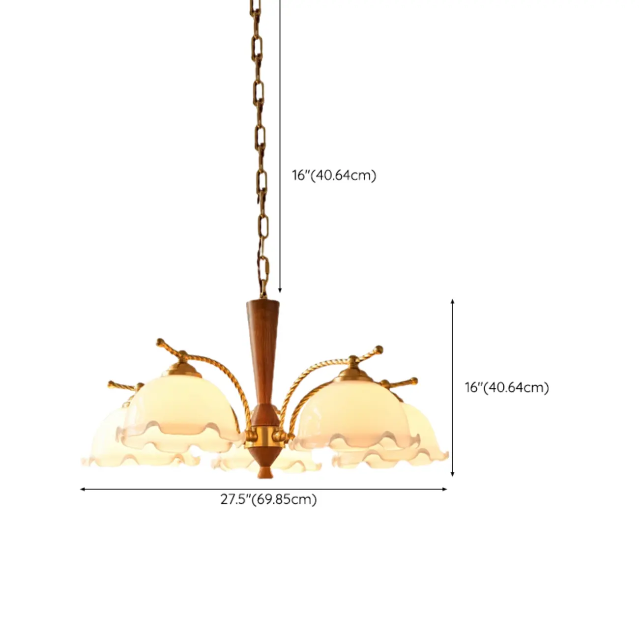 Modern White Dome Chandelier with Adjustable Length Image - 16 | homeyfad
