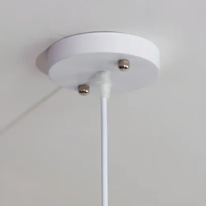 Elegant White Chandelier with Adjustable Hanging Length Image - 7