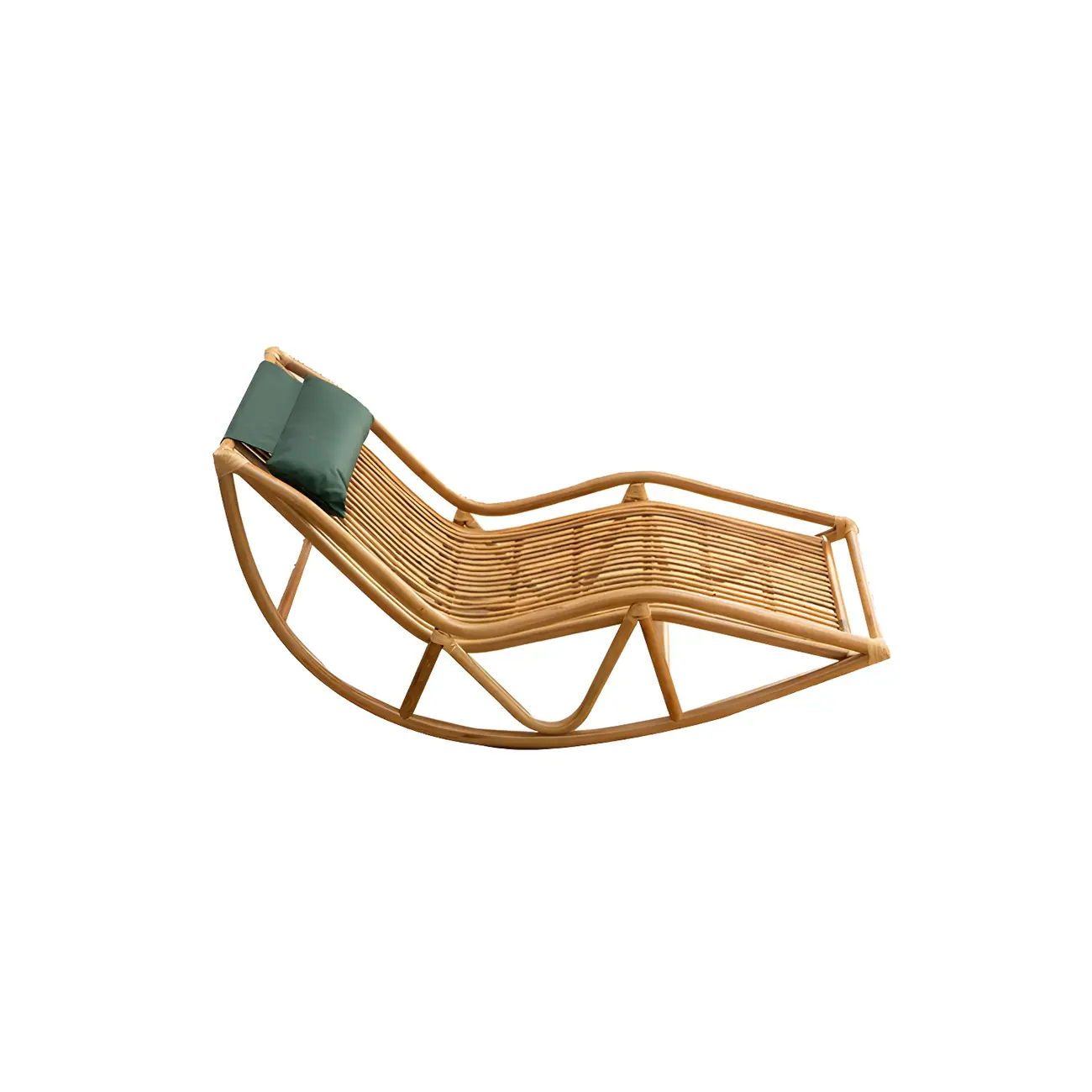 Tropical Natural Wicker Rattan Rocking Chair for Indoor Image - 2 | homeyfad
