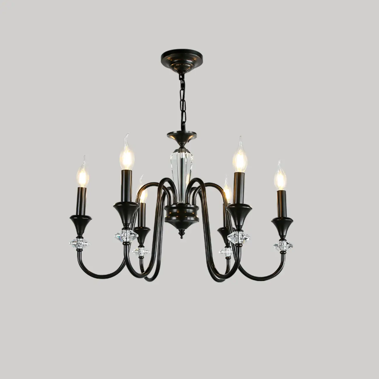 Modern Adjustable Metal Candelabra Chandelier Light Image - 2 | homeyfad