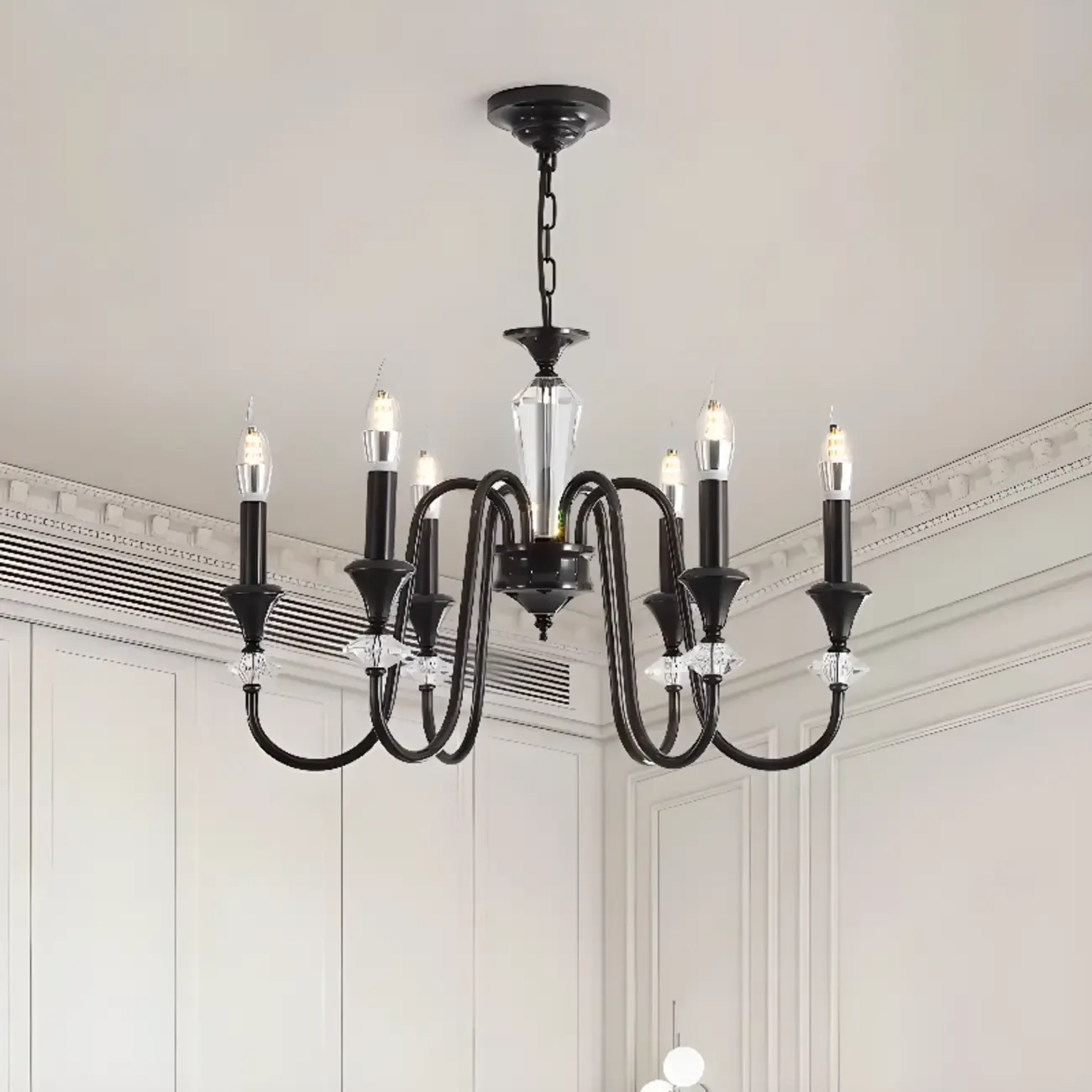 Modern Adjustable Metal Candelabra Chandelier Light Image - 4
