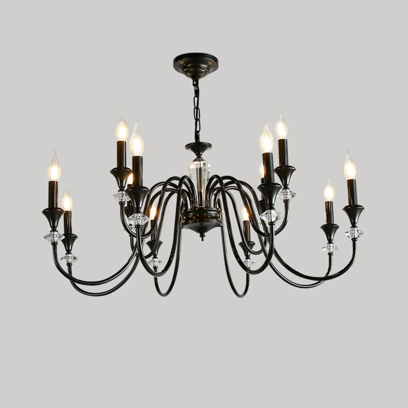 Modern Adjustable Metal Candelabra Chandelier Light Image - 5