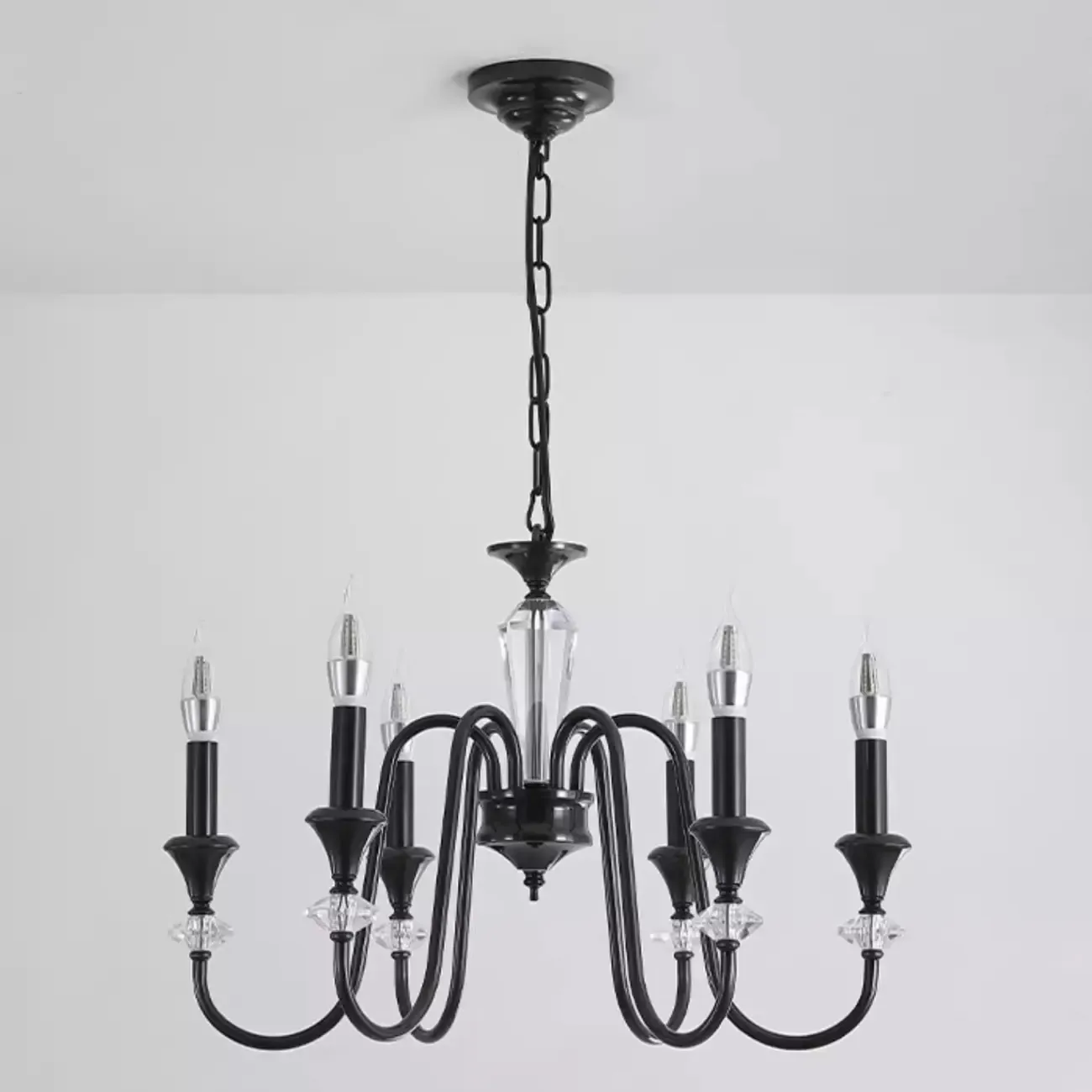 Modern Adjustable Metal Candelabra Chandelier Light Image - 8