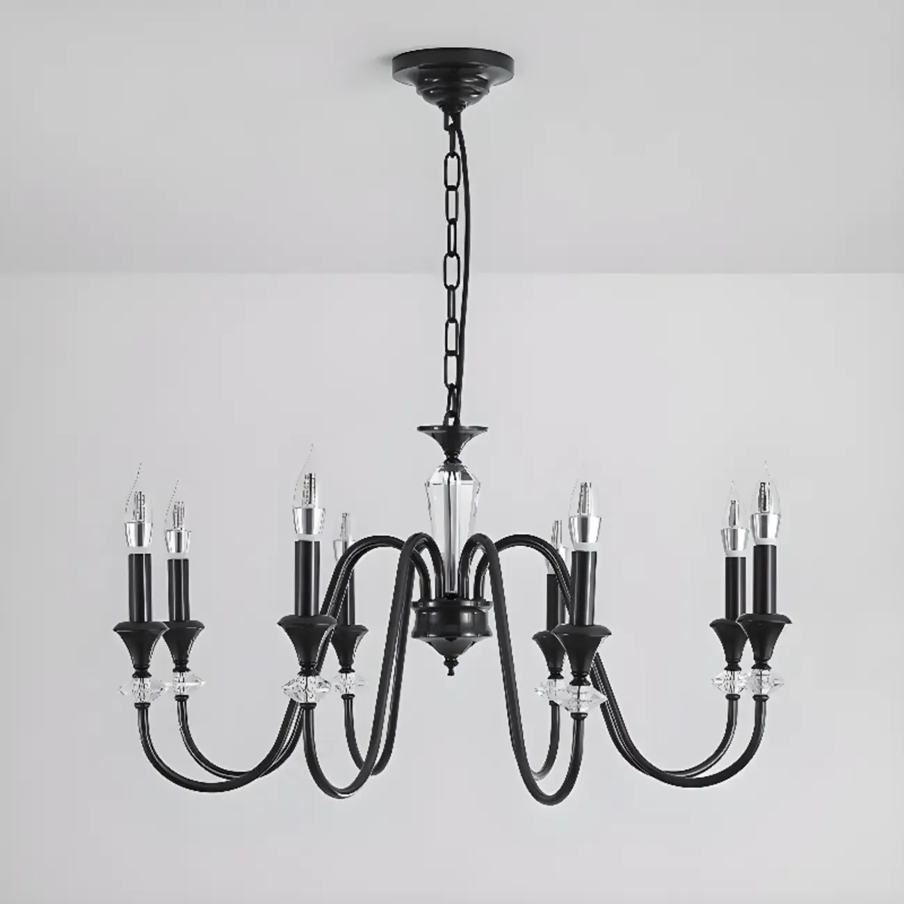 Modern Adjustable Metal Candelabra Chandelier Light Image - 10