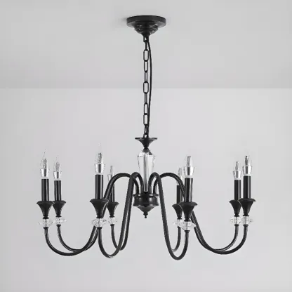 Modern Adjustable Metal Candelabra Chandelier Light Image - 10