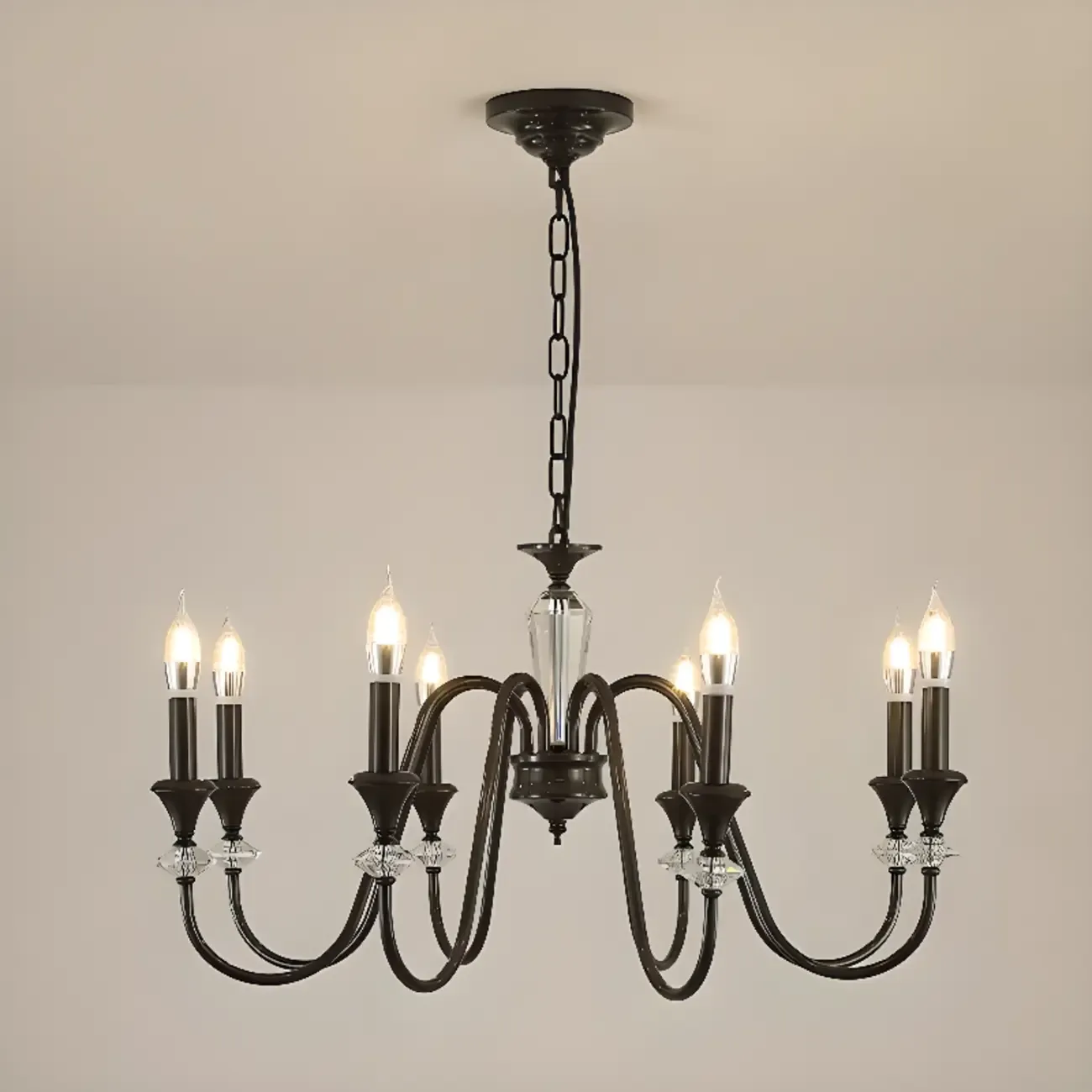 Modern Adjustable Metal Candelabra Chandelier Light Image - 11