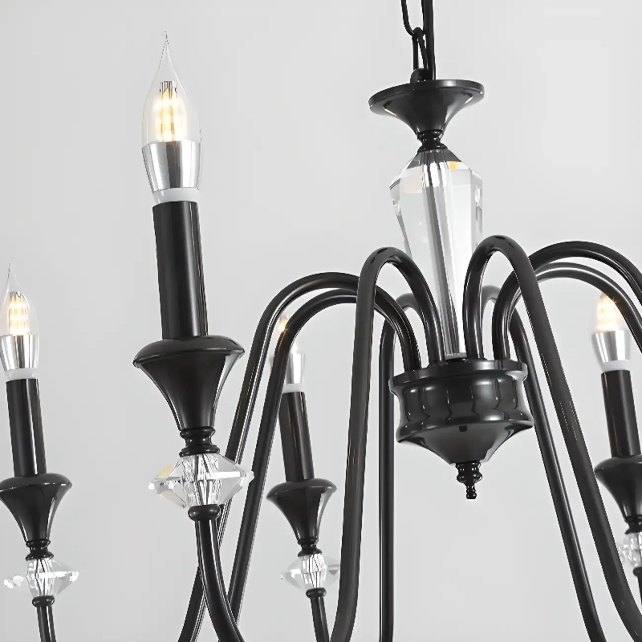 Modern Adjustable Metal Candelabra Chandelier Light Image - 15
