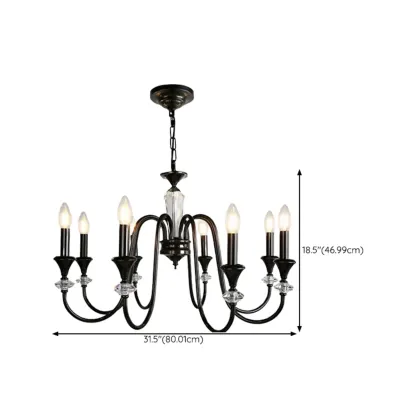 Modern Adjustable Metal Candelabra Chandelier Light Image - 17
