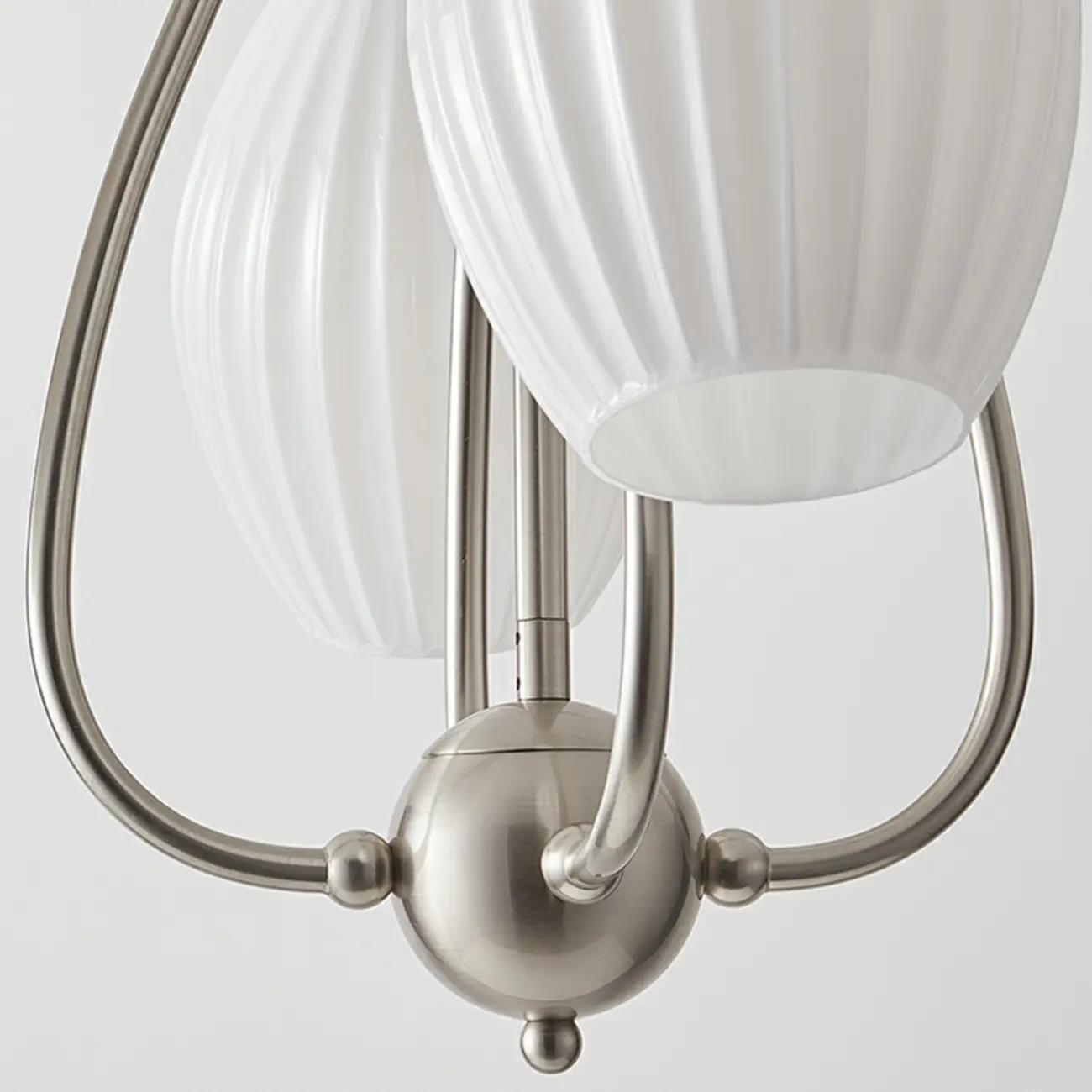 Modern Elegant  White Glass Chandelier for Living Room Image - 10 | homeyfad