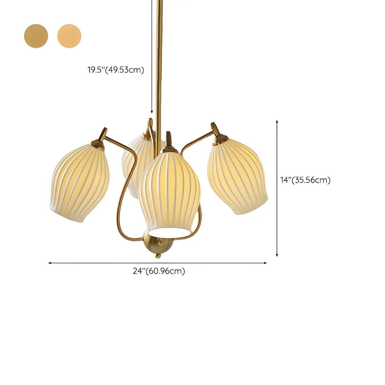 Modern Elegant  White Glass Chandelier for Living Room Image - 23