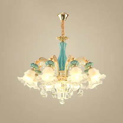 Luxury Crystal Chandelier with Elegant Design for Living Room Image - 2