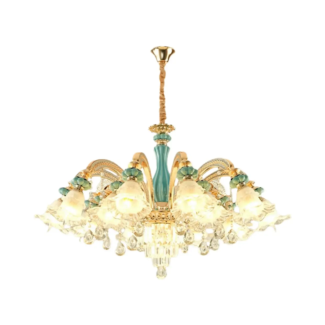 Luxury Crystal Chandelier with Elegant Design for Living Room Image - 6