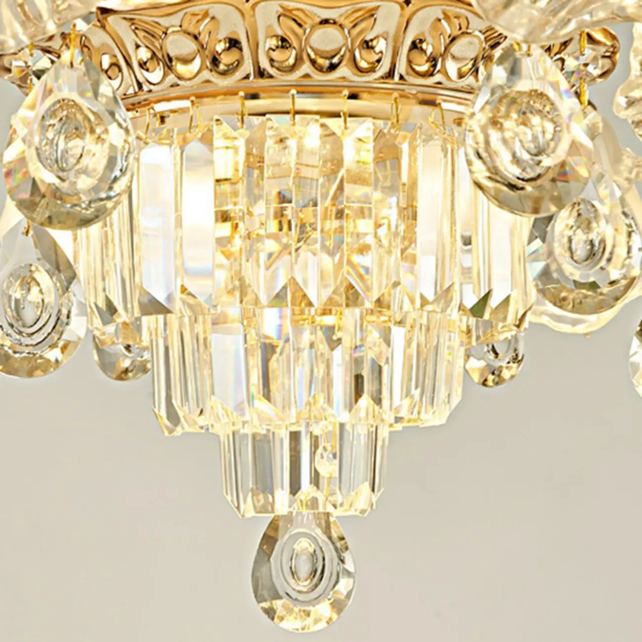 Luxury Crystal Chandelier with Elegant Design for Living Room Image - 7 | homeyfad