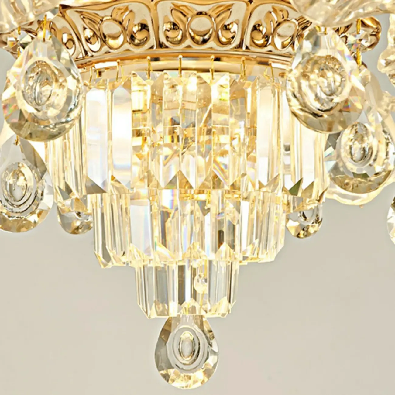 Luxury Crystal Chandelier with Elegant Design for Living Room Image - 7