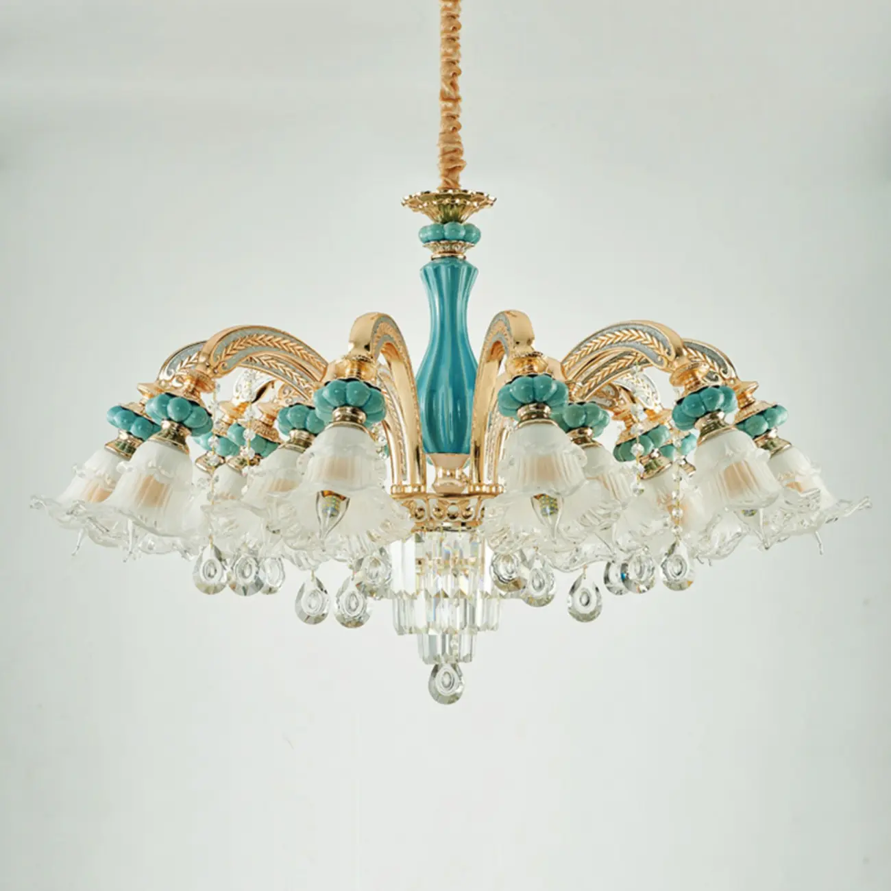 Luxury Crystal Chandelier with Elegant Design for Living Room Image - 10 | homeyfad