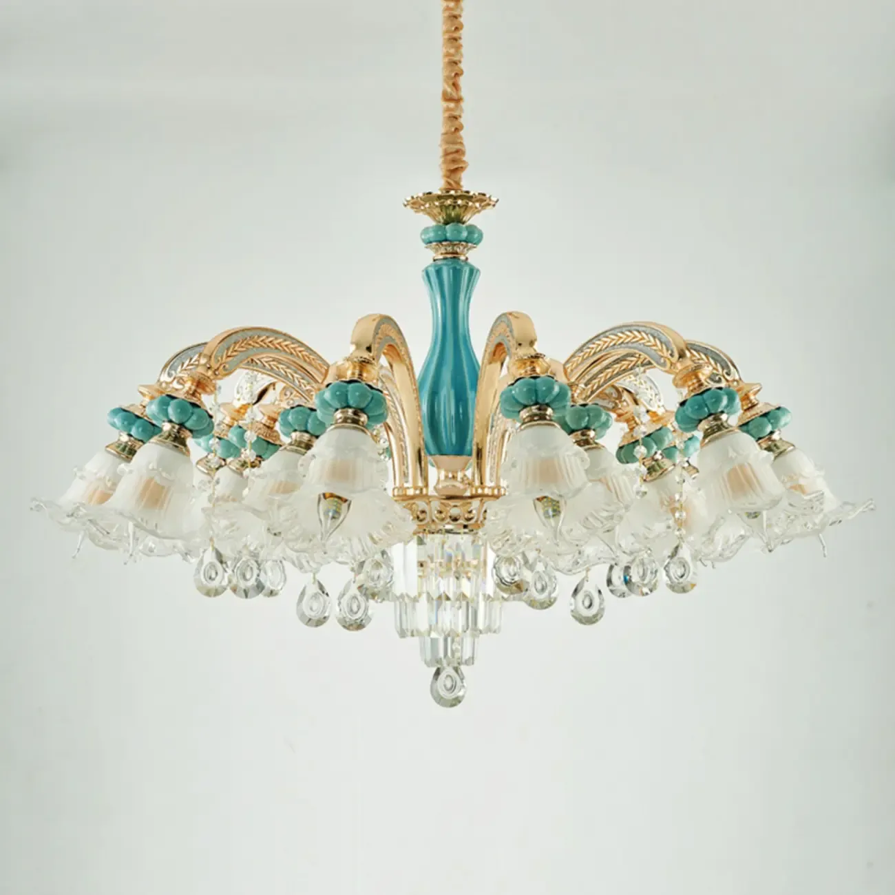 Luxury Crystal Chandelier with Elegant Design for Living Room Image - 10