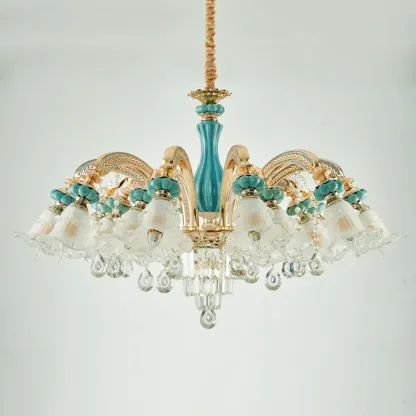 Luxury Crystal Chandelier with Elegant Design for Living Room Image - 10