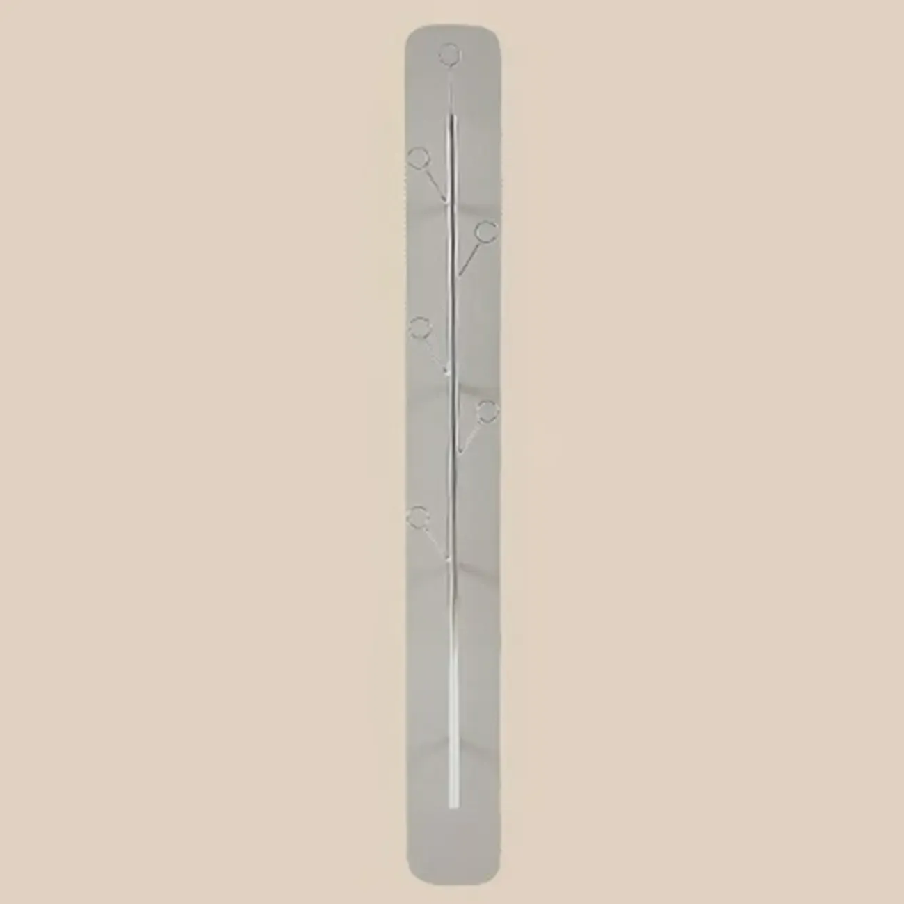 Modern Black/Silver Steel Wall-Mounted Coat Rack Image - 2