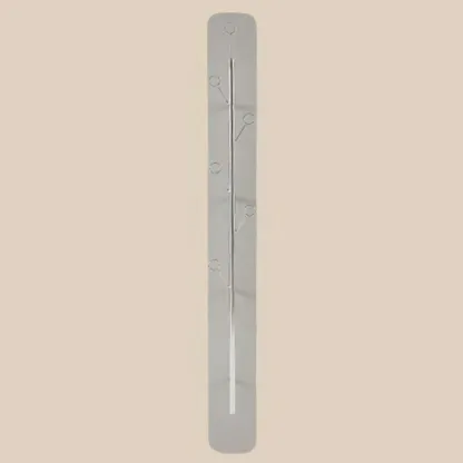 Modern Black/Silver Steel Wall-Mounted Coat Rack Image - 2