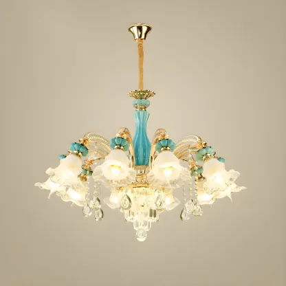 Luxury Crystal Chandelier with Elegant Design for Living Room Image - 13