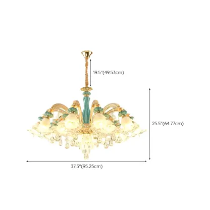 Luxury Crystal Chandelier with Elegant Design for Living Room Image - 18