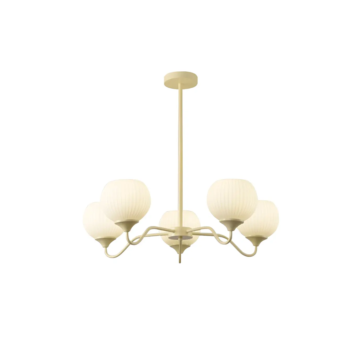 Minimalistic White Bulb Chandelier with Adjustable height Image - 5 | homeyfad