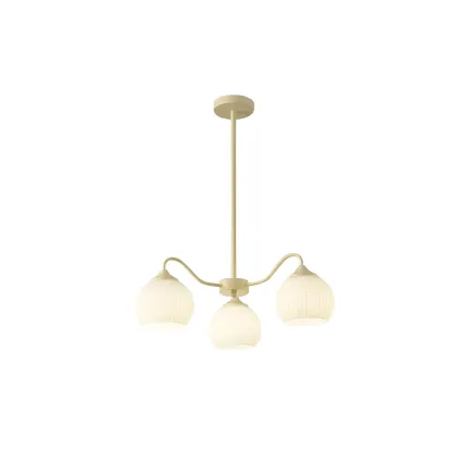 Minimalistic White Bulb Chandelier with Adjustable height Image - 8