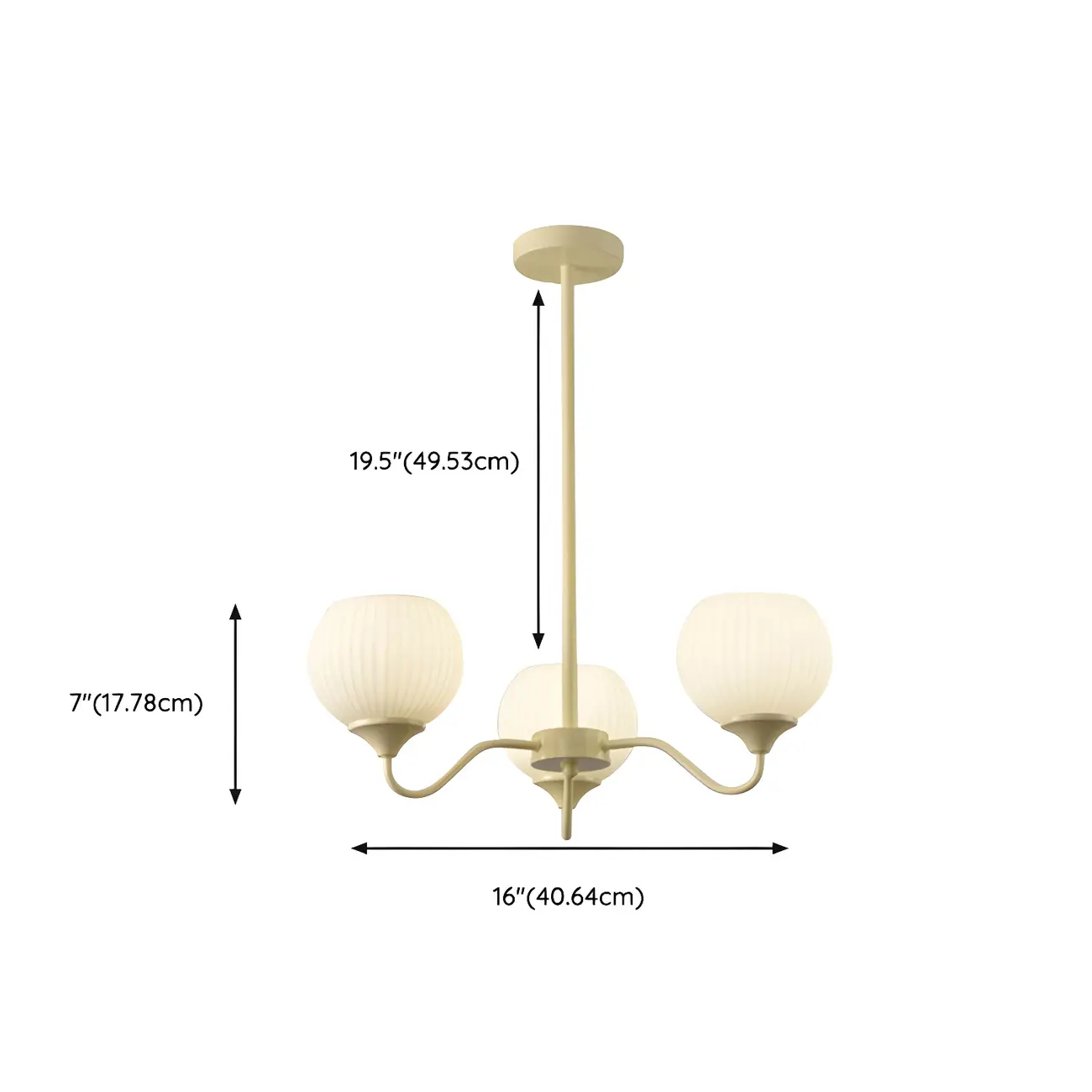 Minimalistic White Bulb Chandelier with Adjustable height #size | homeyfad