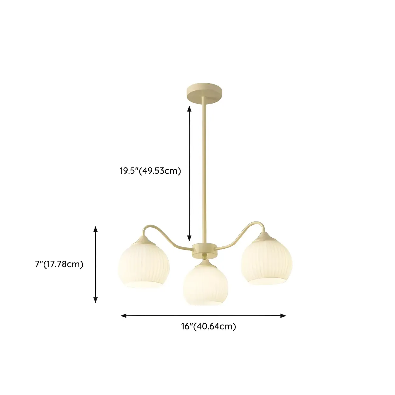 Minimalistic White Bulb Chandelier with Adjustable height Image - 12