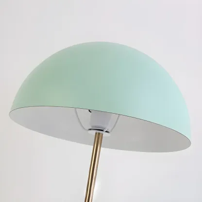 Macaron Iron Dome Shade Metal Table Lamp Plug In Electric Image - 12