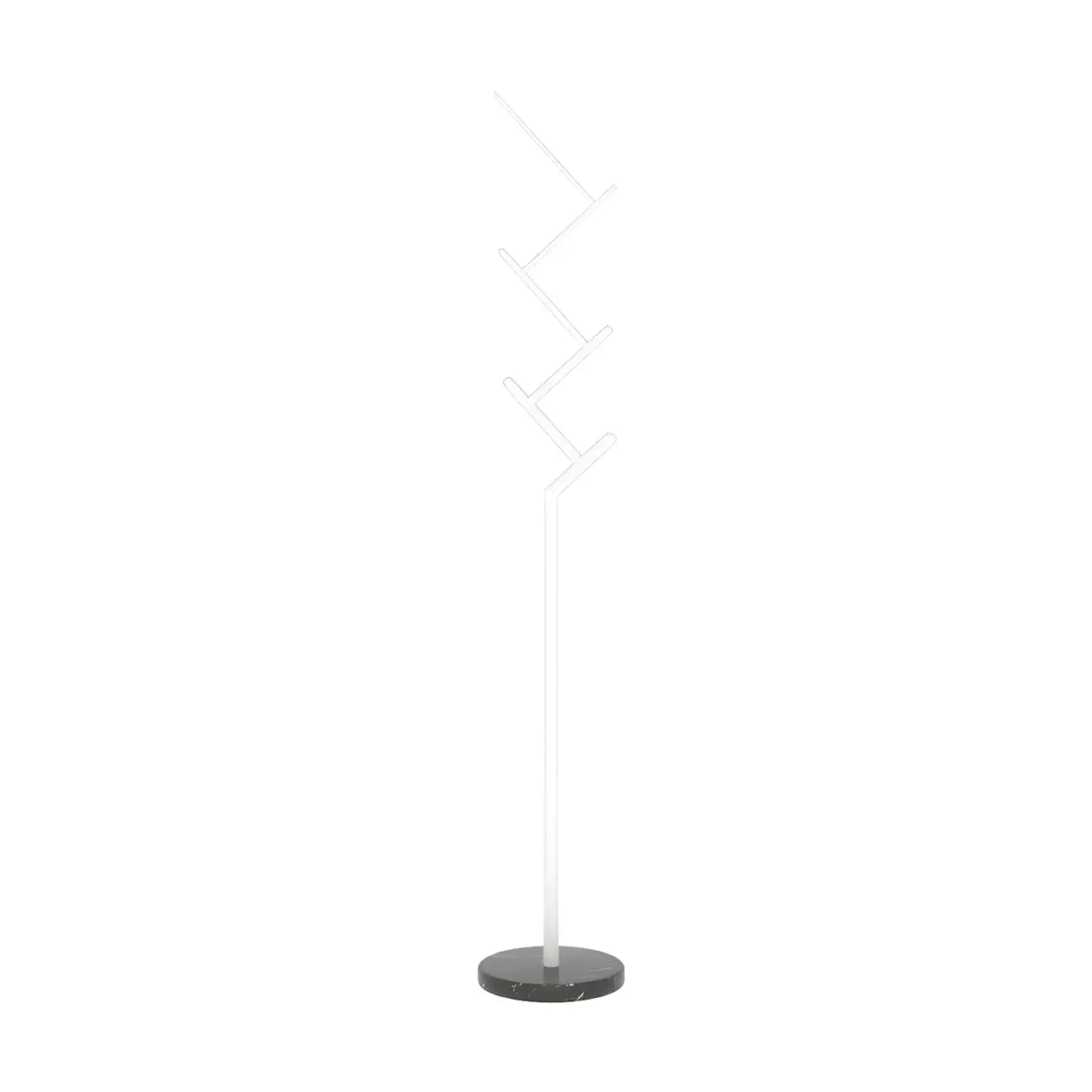 Freestanding Modern Metal Coat Rack with Hooks Image - 8 | homeyfad