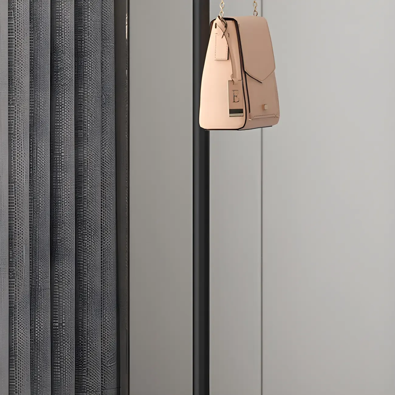 Freestanding Modern Metal Coat Rack with Hooks Image - 11