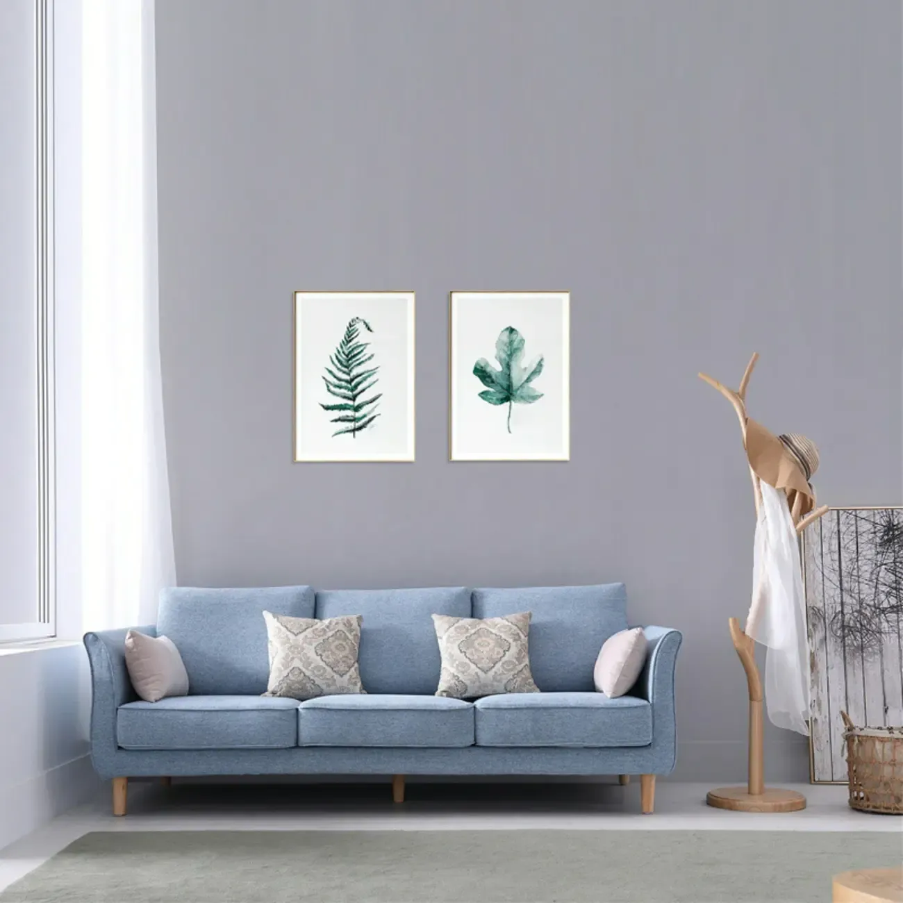 Freestanding Modern Wooden Tree-Shaped Coat Rack Image - 6