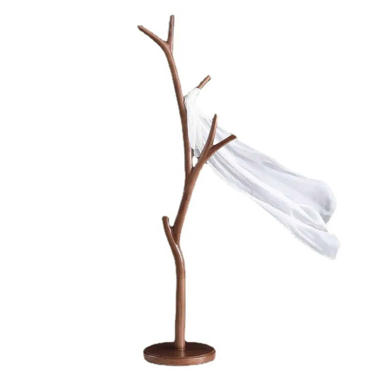 Freestanding Modern Wooden Tree-Shaped Coat Rack Image - 7 | homeyfad