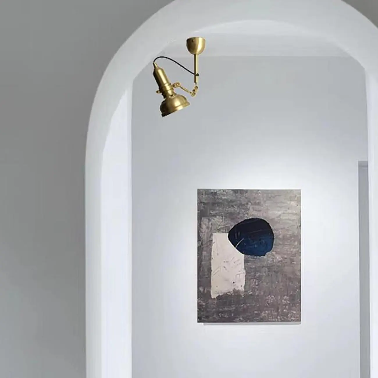 Industrial Copper Adjustable Wall Lamp for Living Room Image - 1 | homeyfad