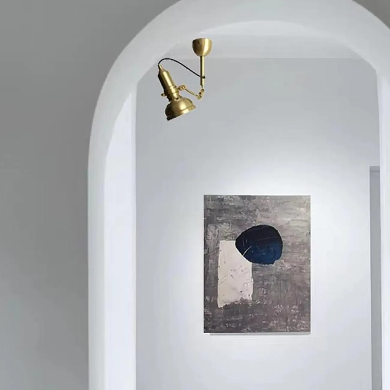 Industrial Copper Adjustable Wall Lamp for Living Room Image - 1