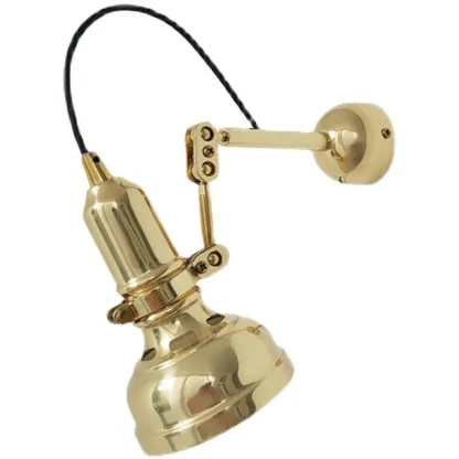 Industrial Copper Adjustable Wall Lamp for Living Room Image - 5