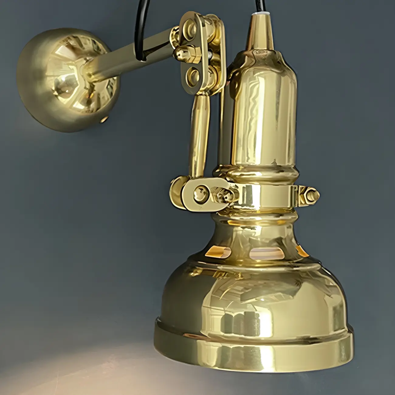 Industrial Copper Adjustable Wall Lamp for Living Room Image - 6 | homeyfad